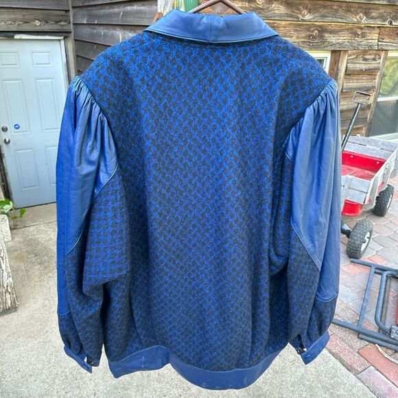 Vintage La Paz suri alpaca coat with leather trim. Size 16 - Picture 15 of 15